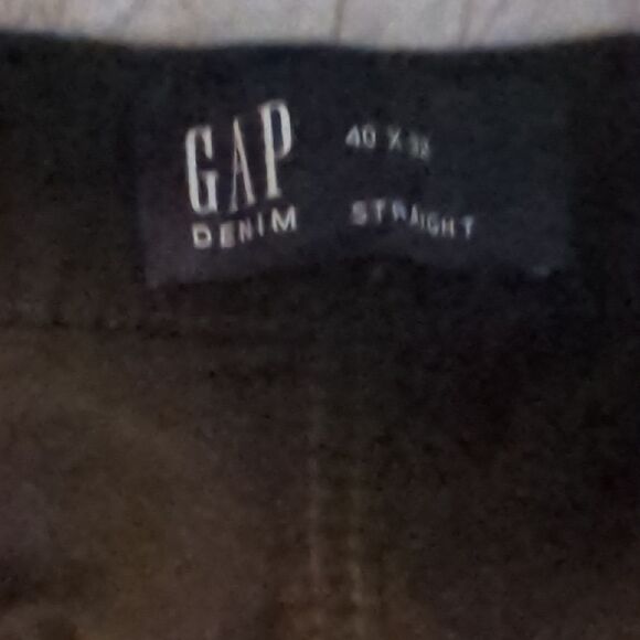Gap men’s black jeans 40x32 | straight fit classic black denim - Picture 2 of 3